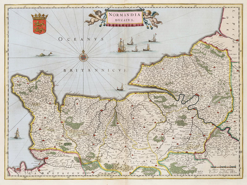 Normandie 1663 Blaeu